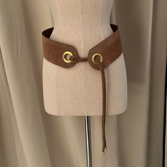 Rachel Pally Accessories - Suede wrap belt 3” with braided ties Rachel Pally